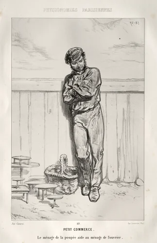 Petit Commerce by Paul Gavarni, print, 1853-1863