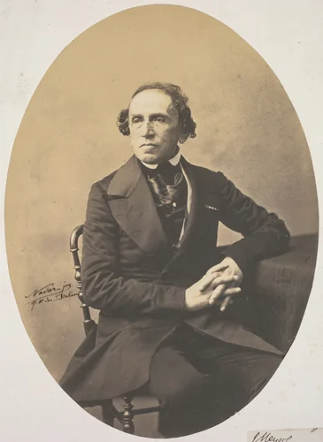 Portrait of Giacomo Meyerbeer (1791-1864) by Adrien Tournachon, photograph, 1857