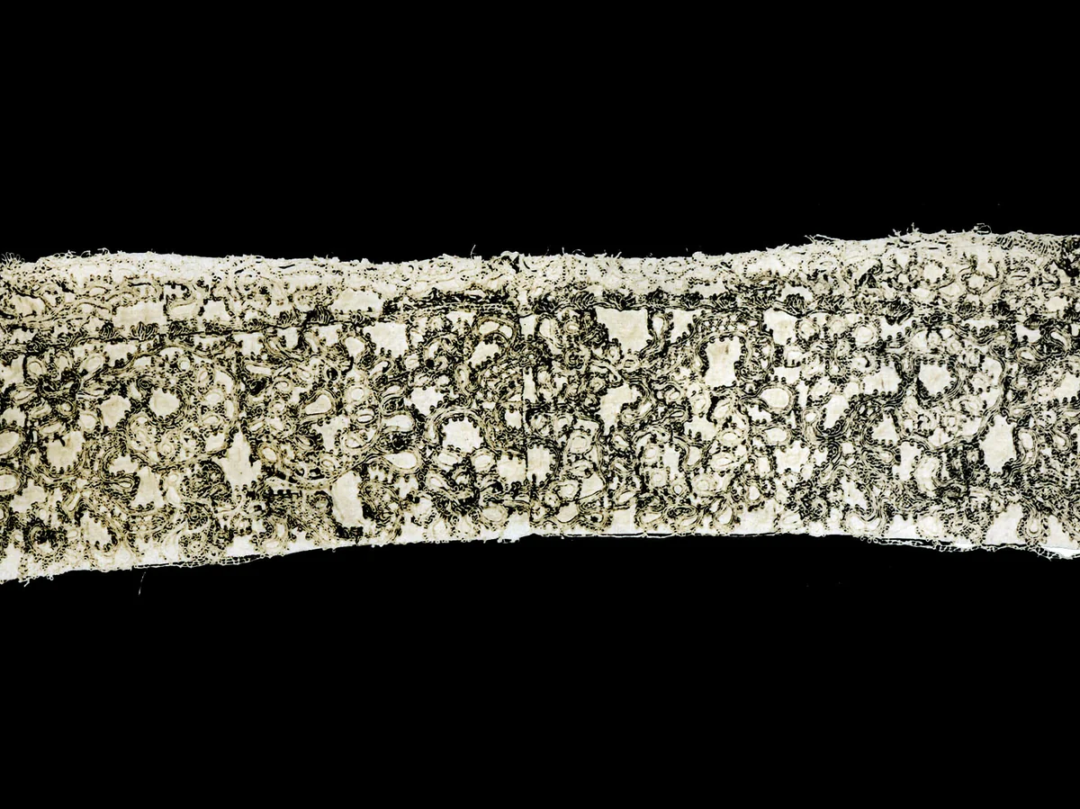 Fragment by England, textile, 1650-1675