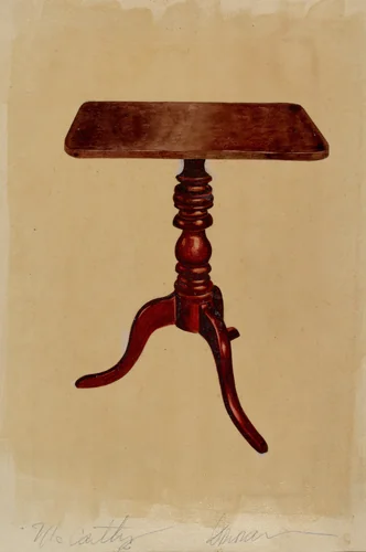 Occasional Table by Donald Donovan, index of american design, 1936