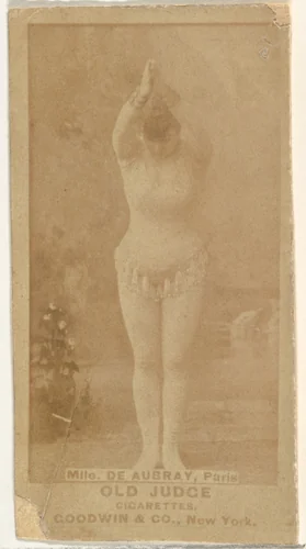 Mlle. De Aubray, Paris, from the Actors and Actresses series (N171) for Old Judge Cigarettes by Goodwin & Company, photograph, 1886-1890