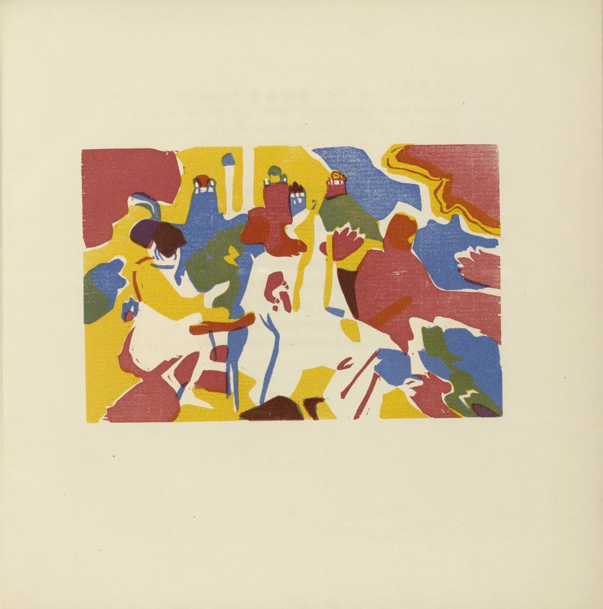 Oriental (Orientalisches) (plate, folio 18) from Klänge (Sounds) by Wassily Kandinsky, illustrated book, 1913