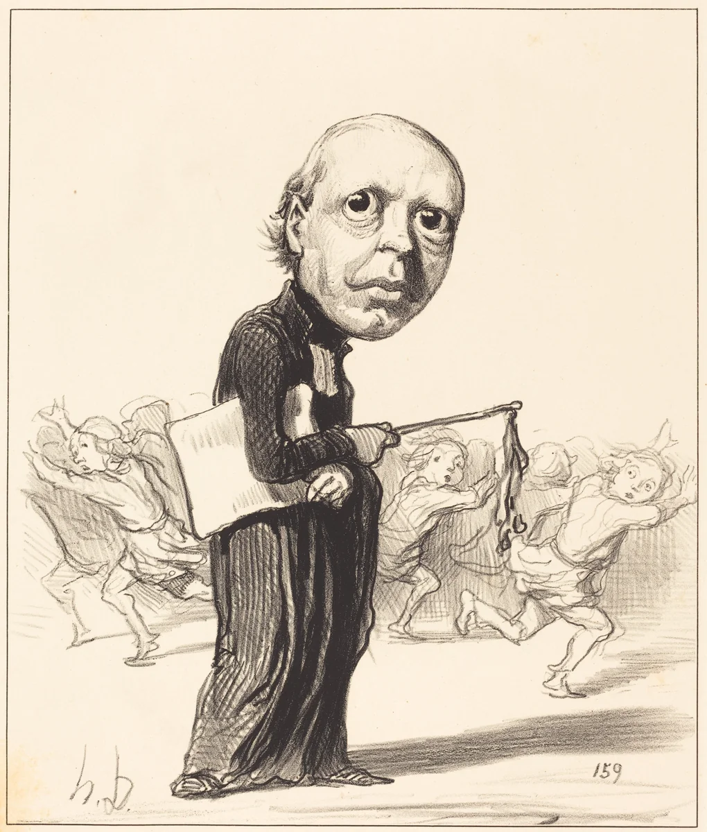 Pierre Louis Parisis by Honoré Daumier, print, 1849