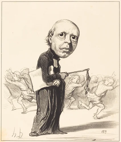 Pierre Louis Parisis by Honoré Daumier, print, 1849