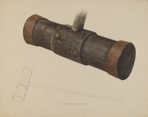 Caulking Hammer by Lloyd Charles Lemcke, index of american design, 1937