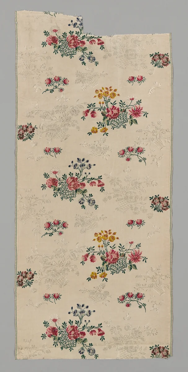 Panel (From a Dress) by England, Spitalfields, textile, 1740-1750