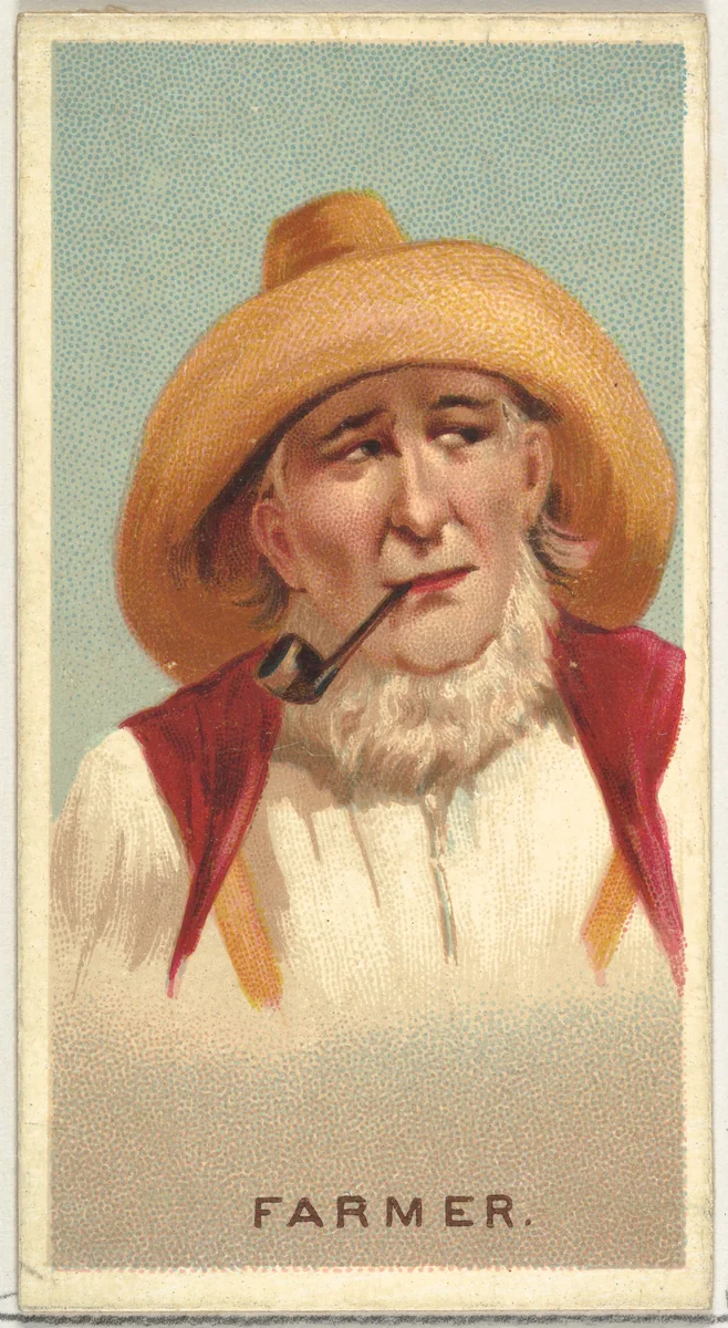 Farmer, from World's Smokers series (N33) for Allen & Ginter Cigarettes by Allen & Ginter, print, 1888