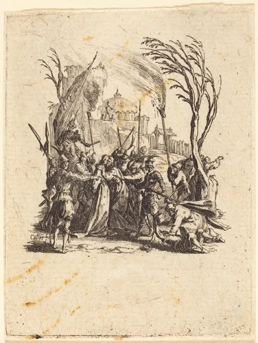 The Betrayal by Jacques Callot, print, 1624-1625
