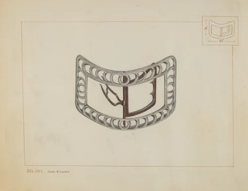 Knee Buckles by James M. Lawson, index of american design, 1937