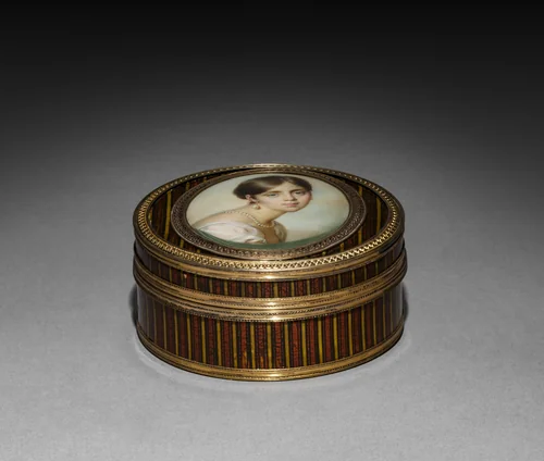 Snuff Box with a Portrait of a Young Woman by Jean-Urbain Guérin, painting, 1805
