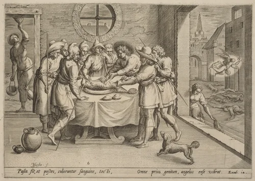 Preparation for the Passover by Jan Sadeler
Maarten van Cleef
Gerard de Jode, print, 1550-1600