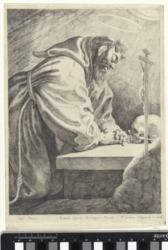 De heilige Franciscus by Pieter Claesz. Soutman, print, 1616-1657