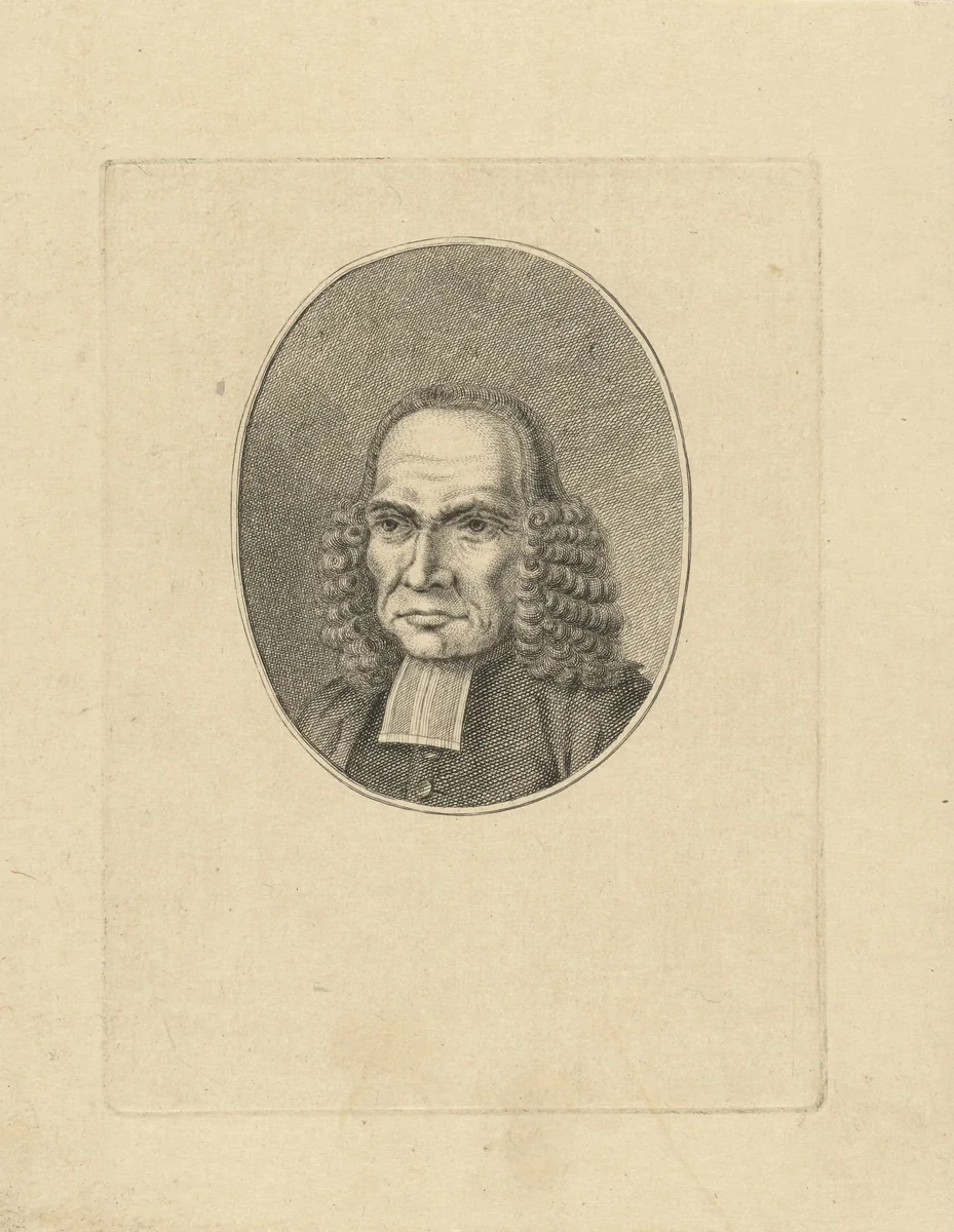 Portret van Gualtherus Zoutmaat by Pieter de Mare, print, 1781-1783