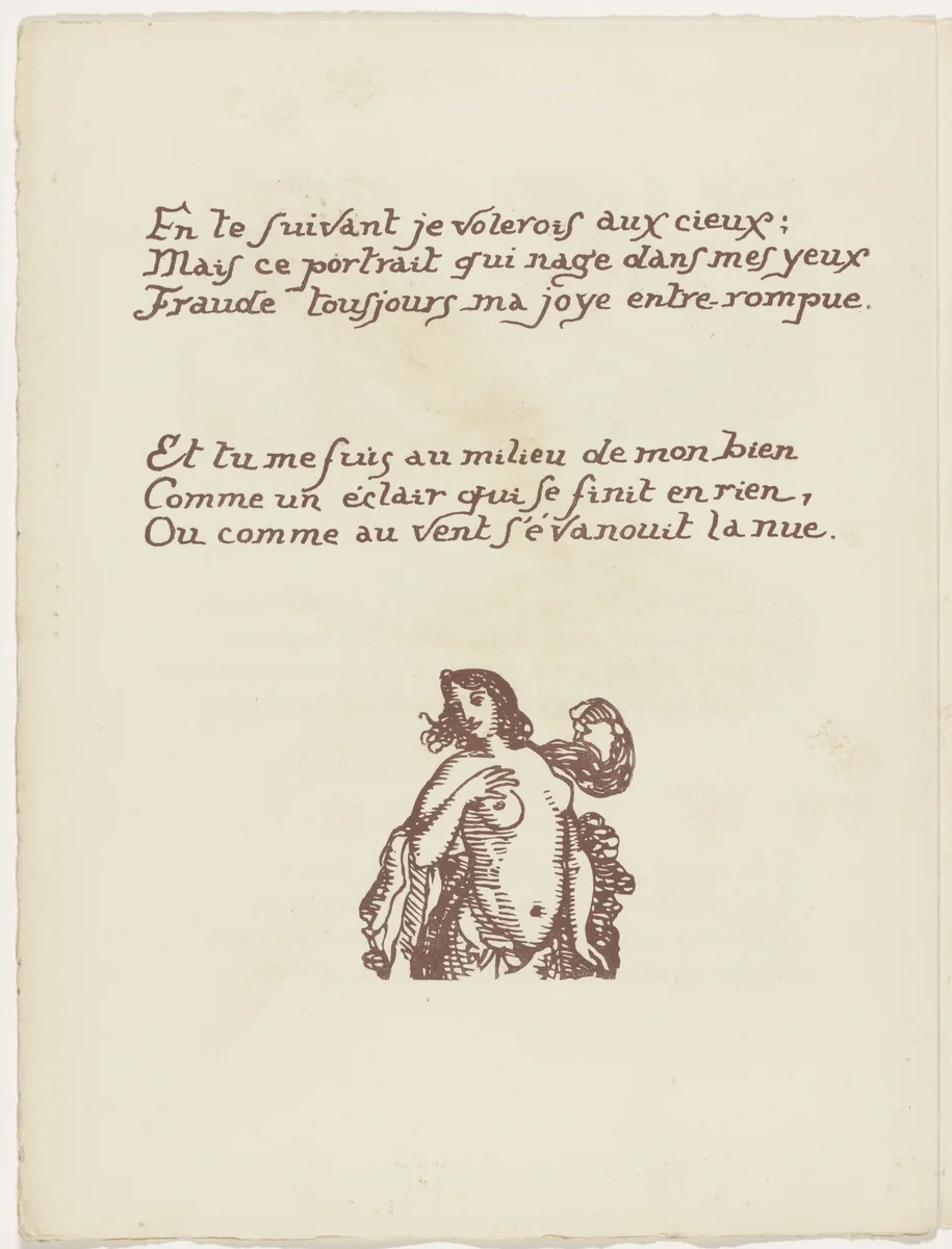 Tailpiece (folio 33 verso) from Les Amours (The Loves) by Émile Bernard, illustrated book, 1915