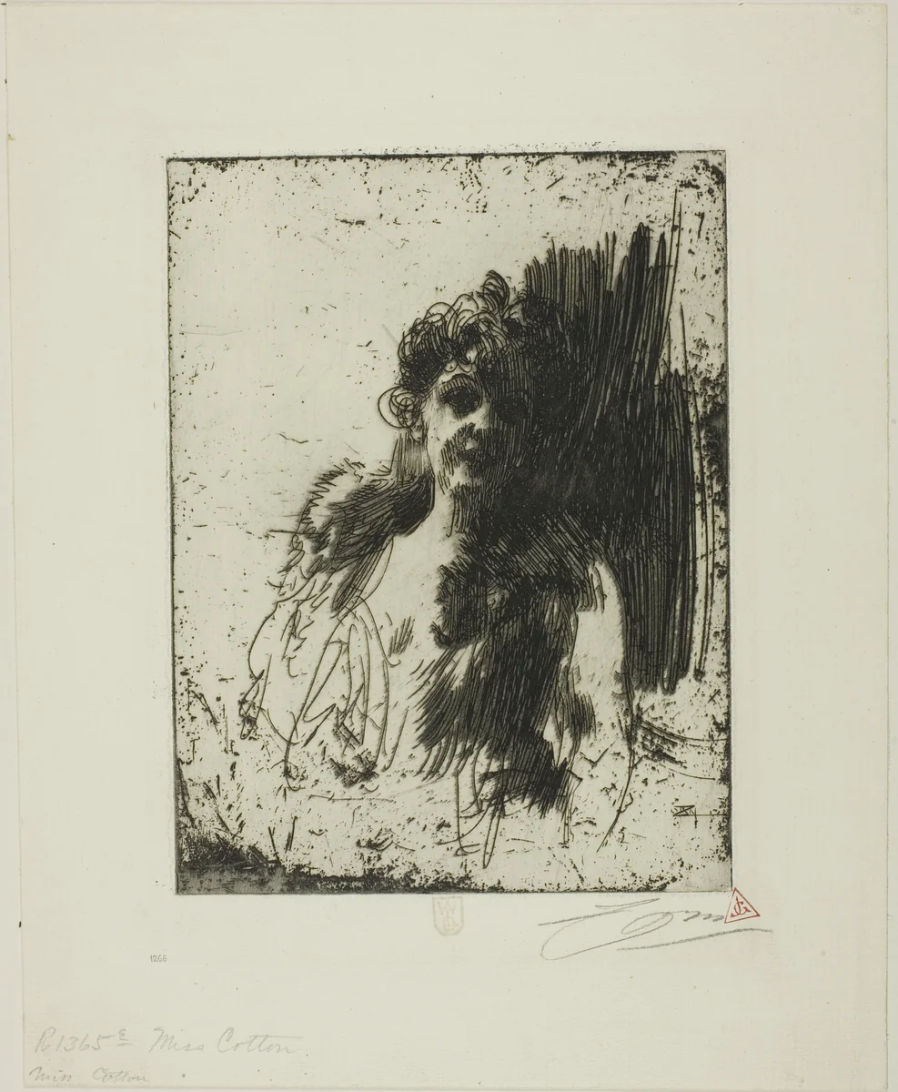 Mrs. Cotton II by Anders Zorn, print, 1901