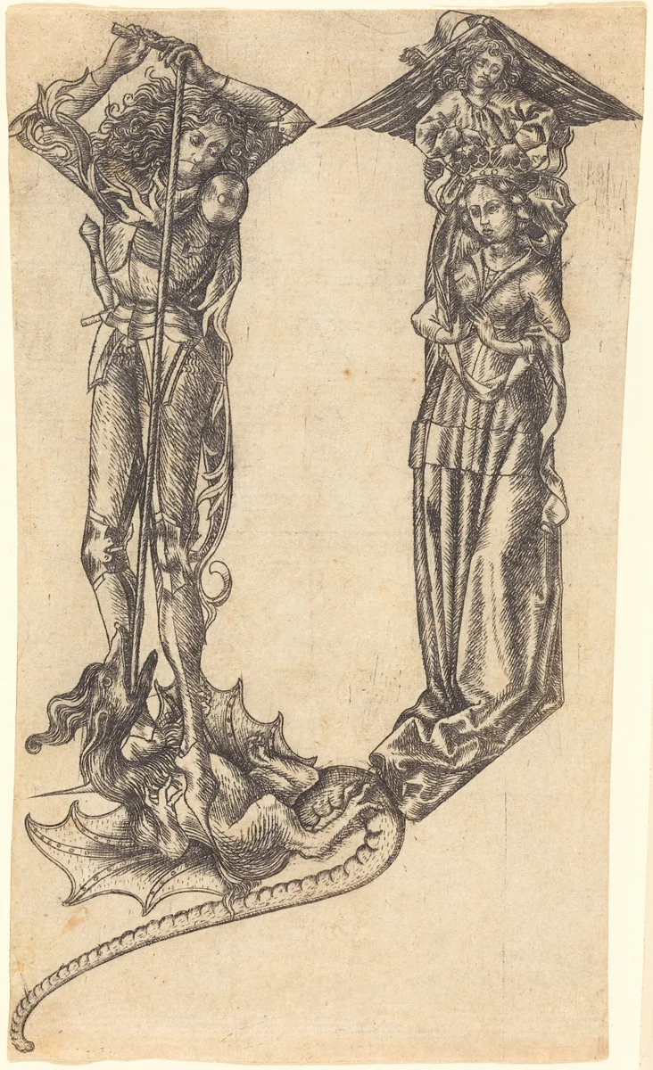 The Letter "Y" by Master E. S., print, 1467