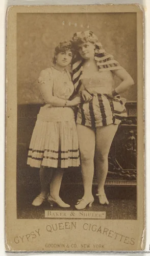 Baker and Shuler, from the Actors and Actresses series (N171) for Gypsy Queen Cigarettes by Goodwin & Company, photograph, 1886-1890