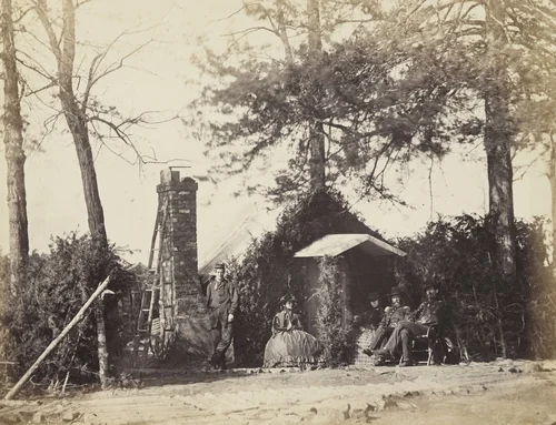 Camp Architecture, Brandy Station, Virginia by Timothy O'Sullivan, Alexander Gardner, photograph, 1864