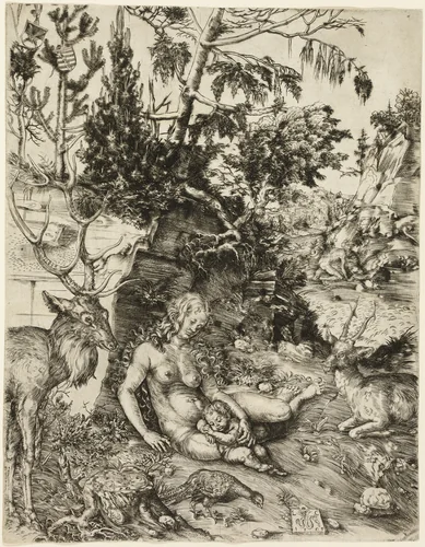 The Penitence of Saint John Chrysostom by Lucas Cranach the Elder, print, 1509