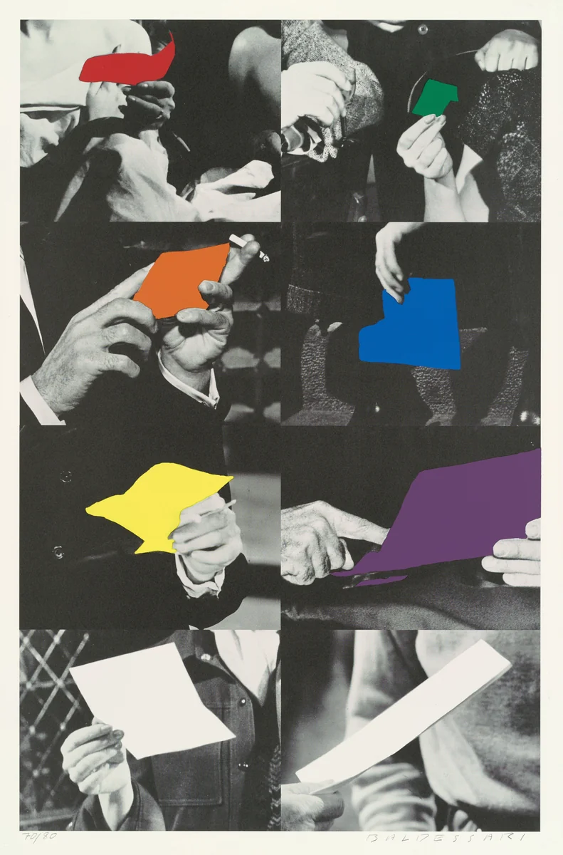 Two Unfinished Letters by John Baldessari, print, 1992-1993