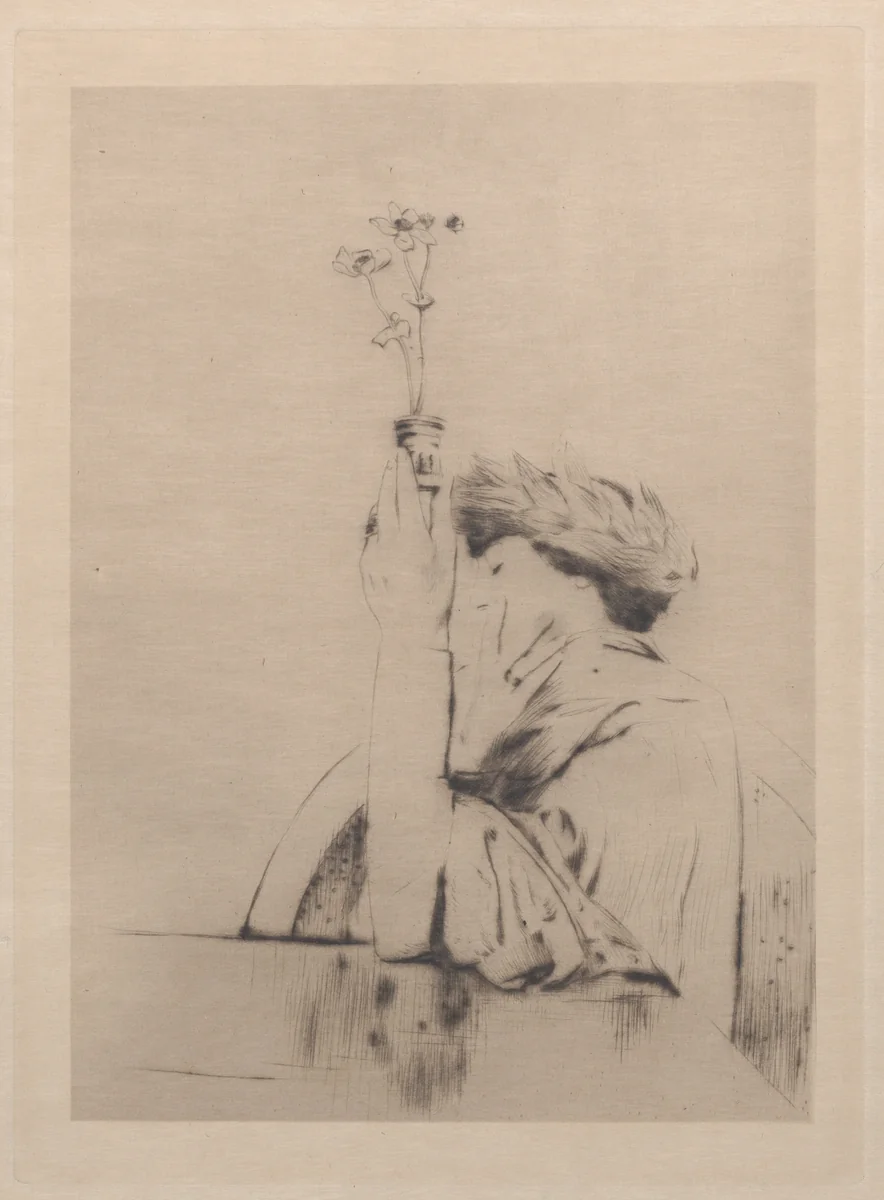 An Offering by Fernand Khnopff, print, 1900