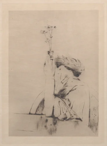 An Offering by Fernand Khnopff, print, 1900