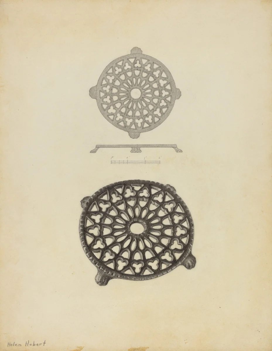Trivet by Helen Hobart, index of american design, 1940