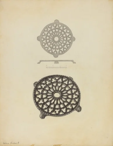 Trivet by Helen Hobart, index of american design, 1940