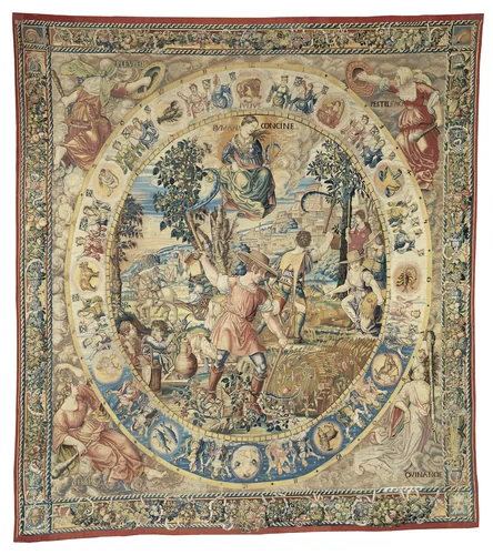 July by Bernard van Orley, textile, 1500-1528
