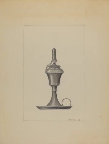 Lamp by Hester Duany, index of american design, 1936
