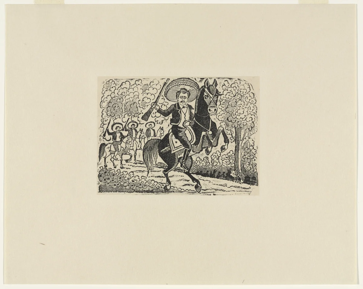 Ballad of Macario Romero (Corrido: Macario Romero) by José Guadalupe Posada, print, 1870