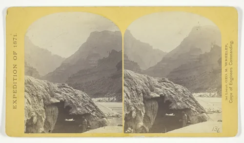 Grotto Spring, Grand Cañon, Colorado River, No. 4 from the series "Explorations and Surveys West of the 100th Meridian" by Timothy O'Sullivan, photograph, 1871