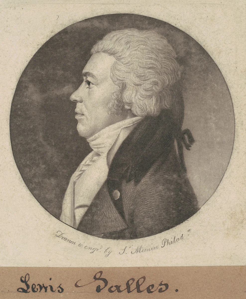 Lewis Salles by Charles B. J. Févret de Saint-Mémin, print, 1801