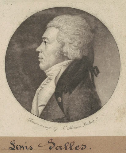 Lewis Salles by Charles B. J. Févret de Saint-Mémin, print, 1801