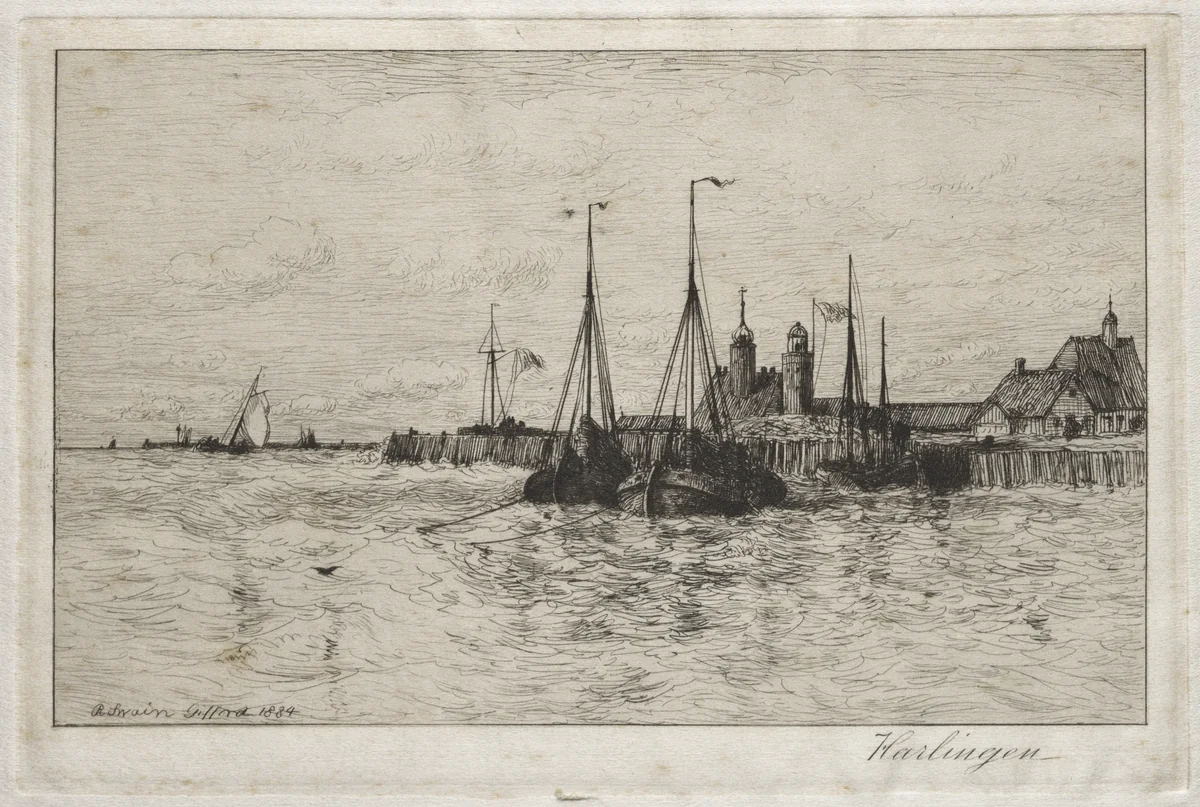 Harlingen by Robert Swain Gifford, print, 1884