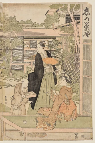 The Shika Teahouse by Utagawa Toyokuni, print, 1790-1794