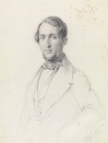 Portret van Reinier Craeyvanger by Henricus Wilhelmus Couwenberg, drawing, 1839
