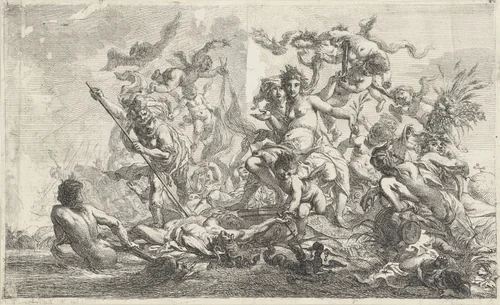 Allegorie op de vrede by Cornelis Schut, print, 1618-1655