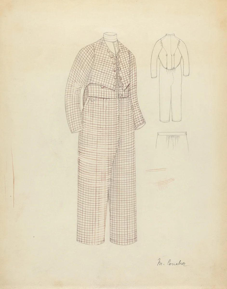 Suit by Margaret Concha, index of american design, 1935-1942