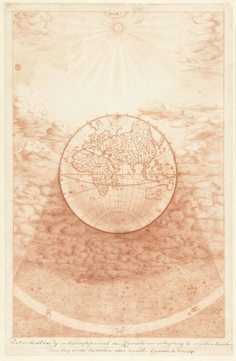 Schepping van licht en donker by Herman Coets, other, 1700