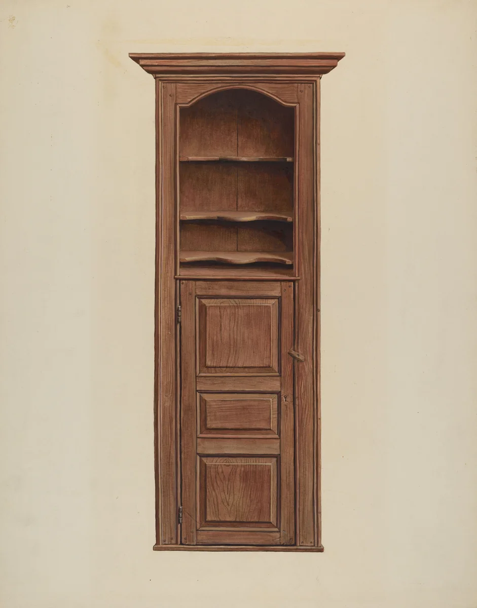Cupboard by Leslie Macklem, index of american design, 1939