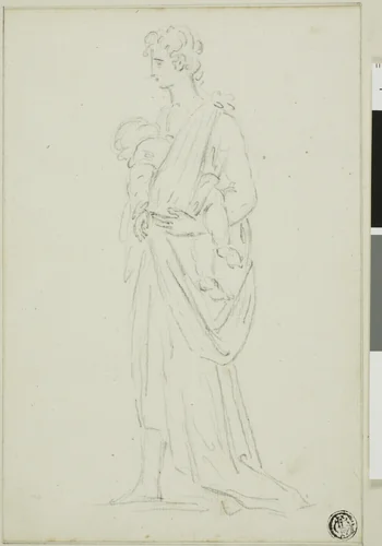 Woman with Baby by Thomas Burke, drawing, 1769-1815
