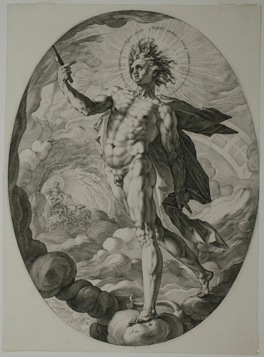 Apollo by Hendrick Goltzius, print, 1588