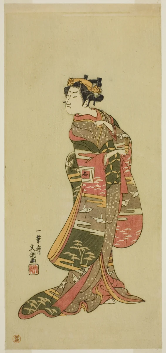 The Actor Ichikawa Benzo in an Unidentified Role by Ippitsusai Buncho, print, 1763-1773