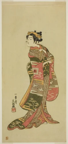 The Actor Ichikawa Benzo in an Unidentified Role by Ippitsusai Buncho, print, 1763-1773
