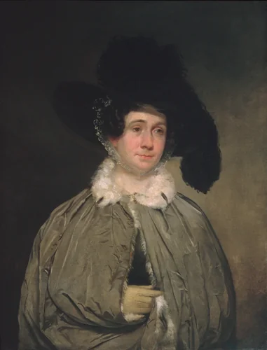 Mrs. Thomas Brewster Coolidge by Chester Harding, artwork, 1824-1827