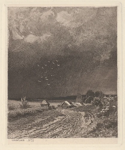 Before the Storm by Ivan Ivanovich Shishkin, print, 1873
