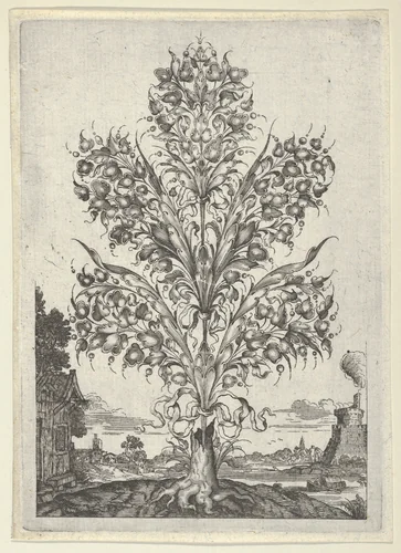 Goldsmith's Bouquet, from "Newes Lauberbuechlein" by Peter Aubry II, print, 1628-1666