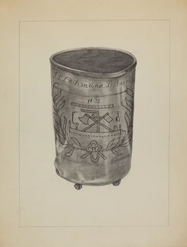 Pewter Beaker by Gertrude Lemberg, index of american design, 1936