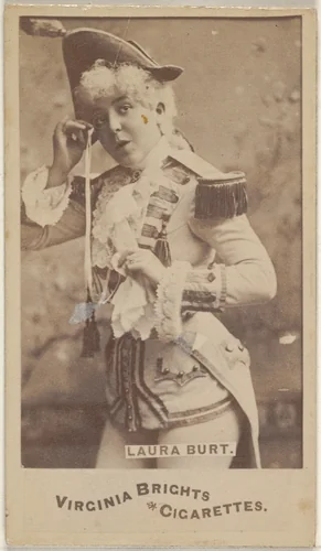 Laura Burt, from the Actors and Actresses series (N45, Type 6) for Virginia Brights Cigarettes by Allen & Ginter, photograph, 1885-1891